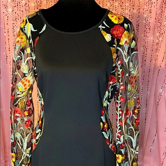 A. Byer Embroidered Club Dress - Picture 2 of 12